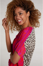 Floral Contrasting Print Top