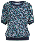 Floral Design Silky T shirt