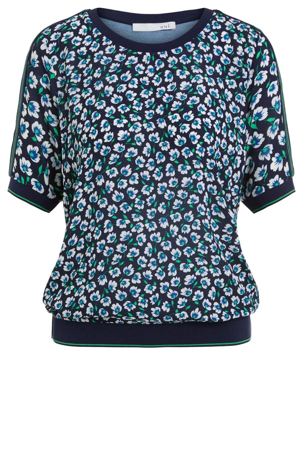 Floral Design Silky T shirt