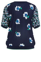 Floral Design Silky T shirt