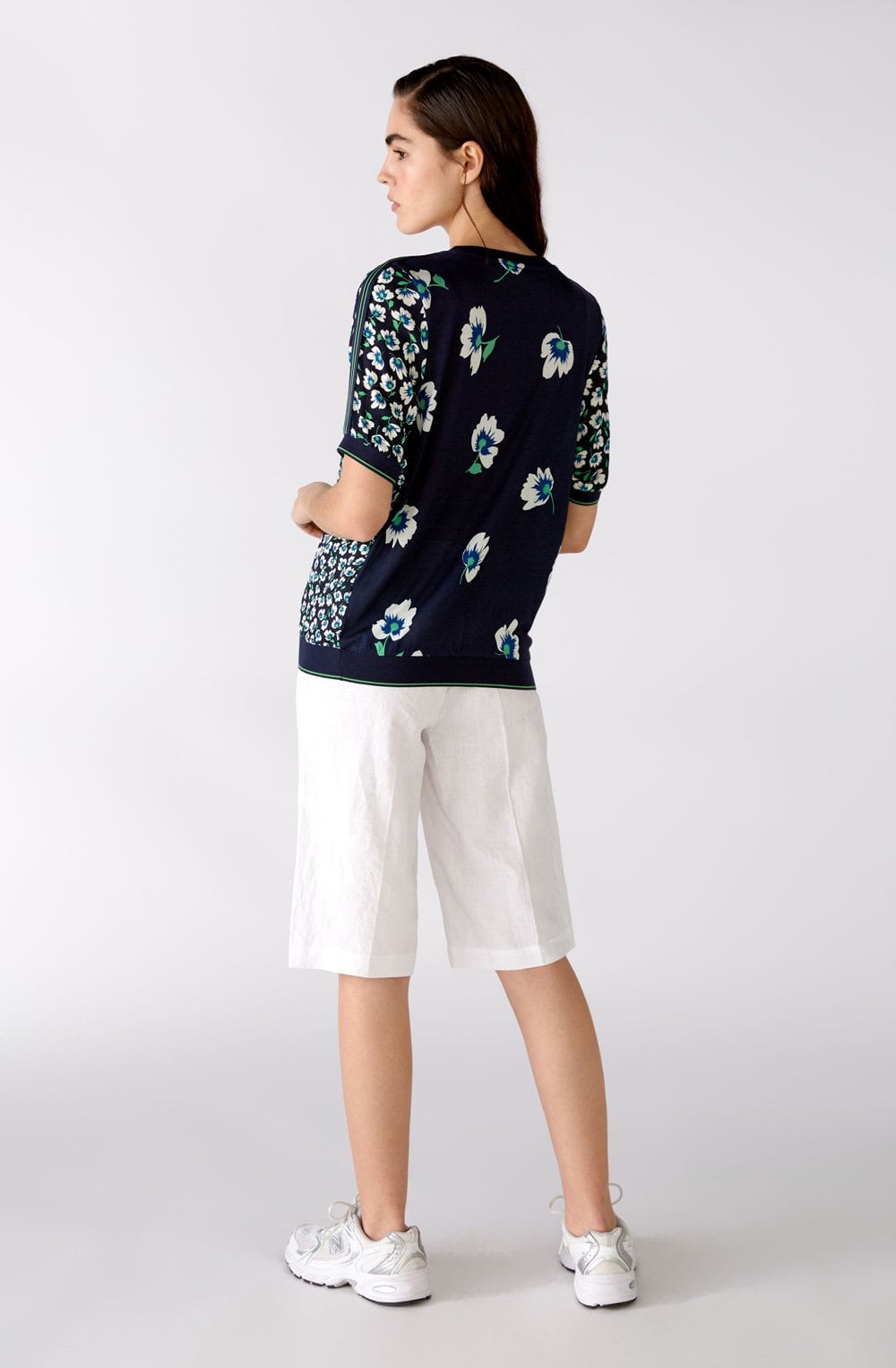Floral Design Silky T shirt