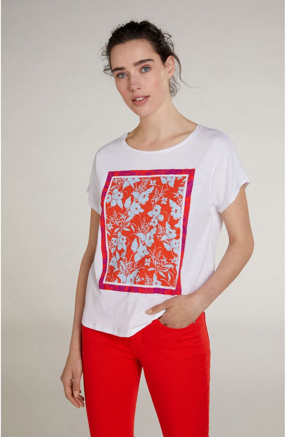Floral Design T shirt