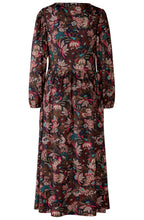 Floral Drawstring Chest Jersey Dress