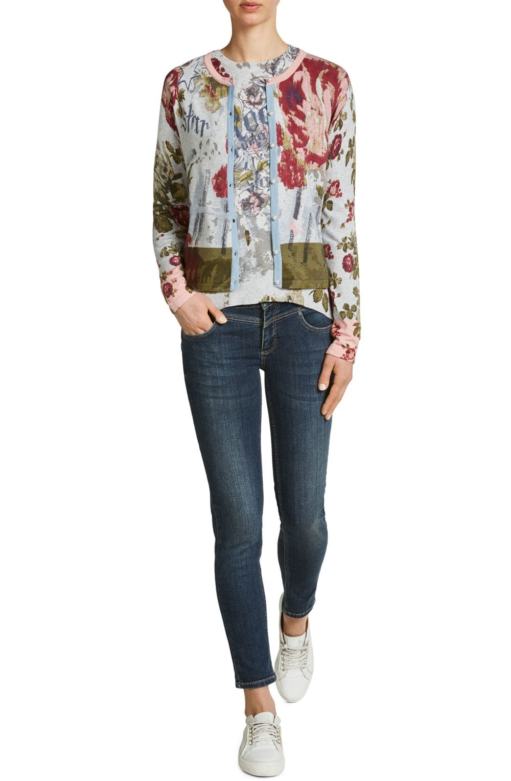 Floral Print Cardigan
