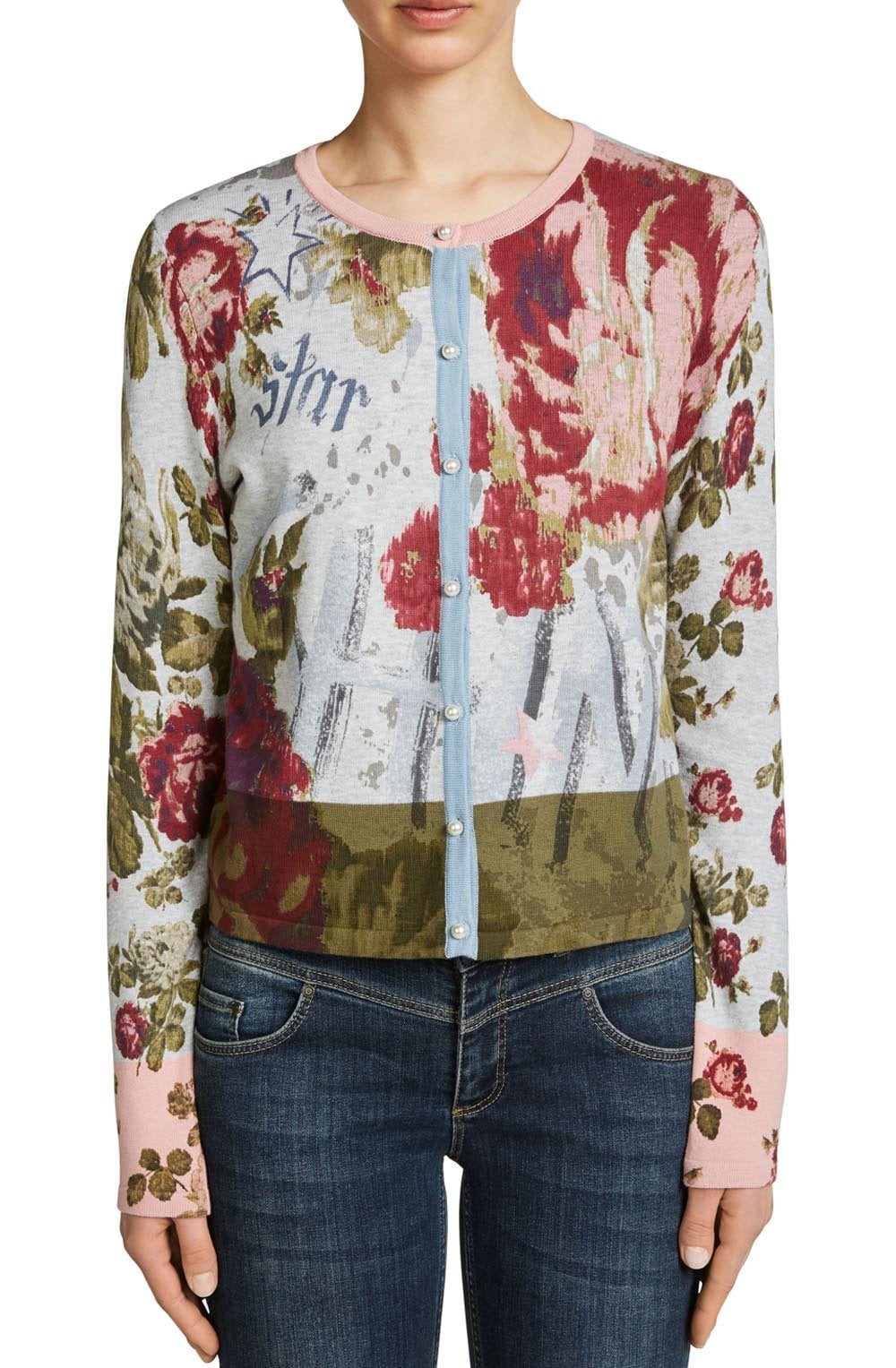 Floral Print Cardigan