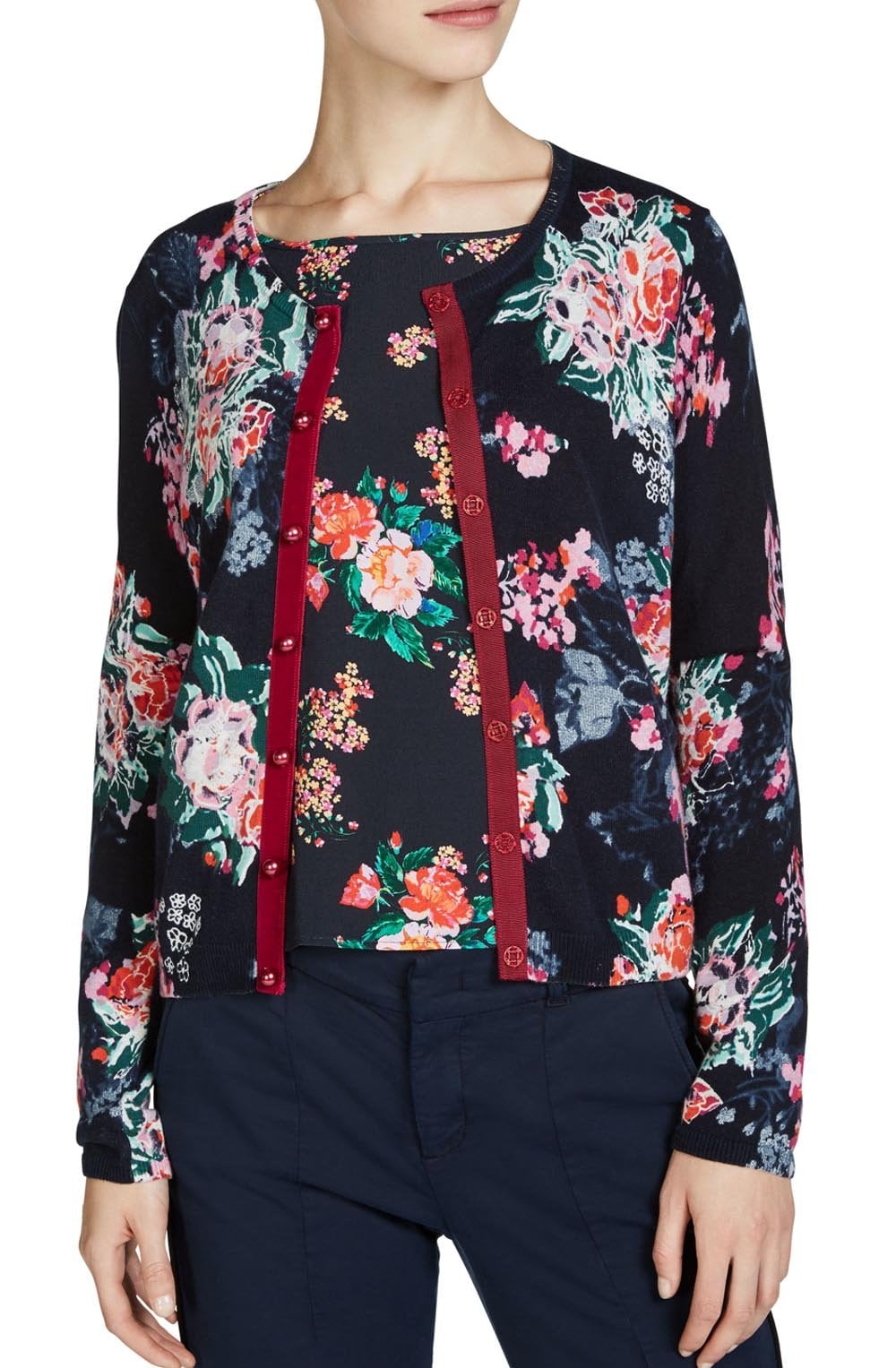 Floral Print Cardigan