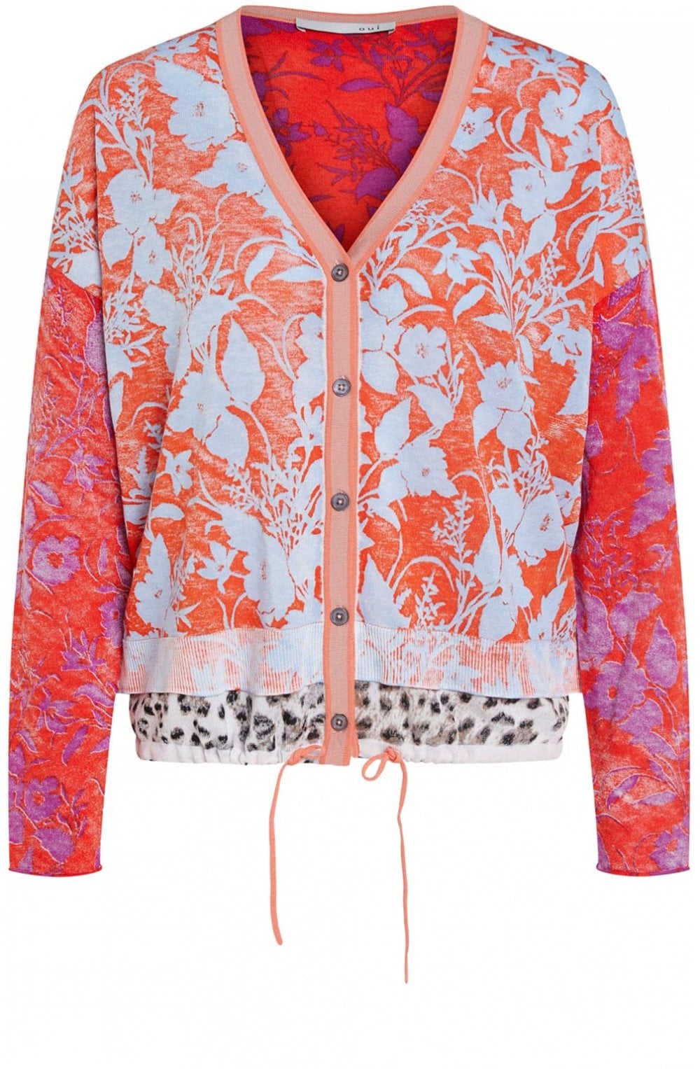 Floral Print Cardigan