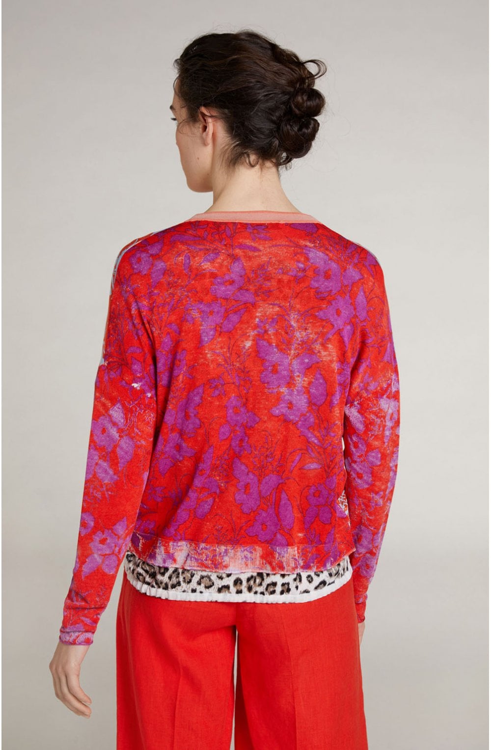 Floral Print Cardigan