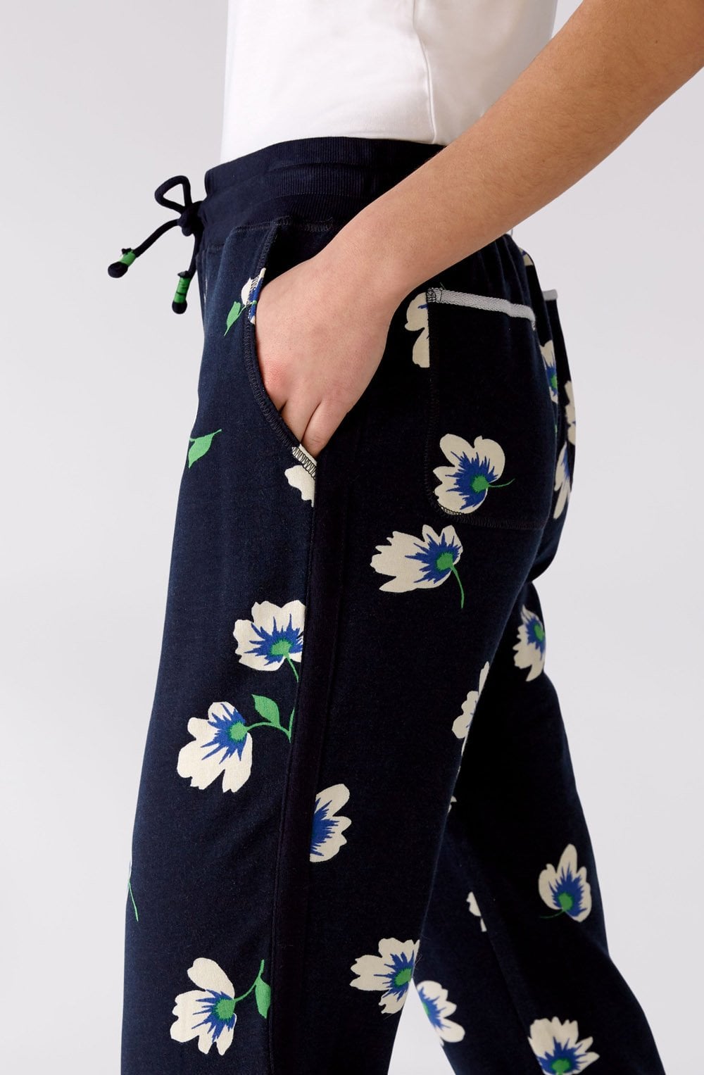 Floral Print Casual Trousers