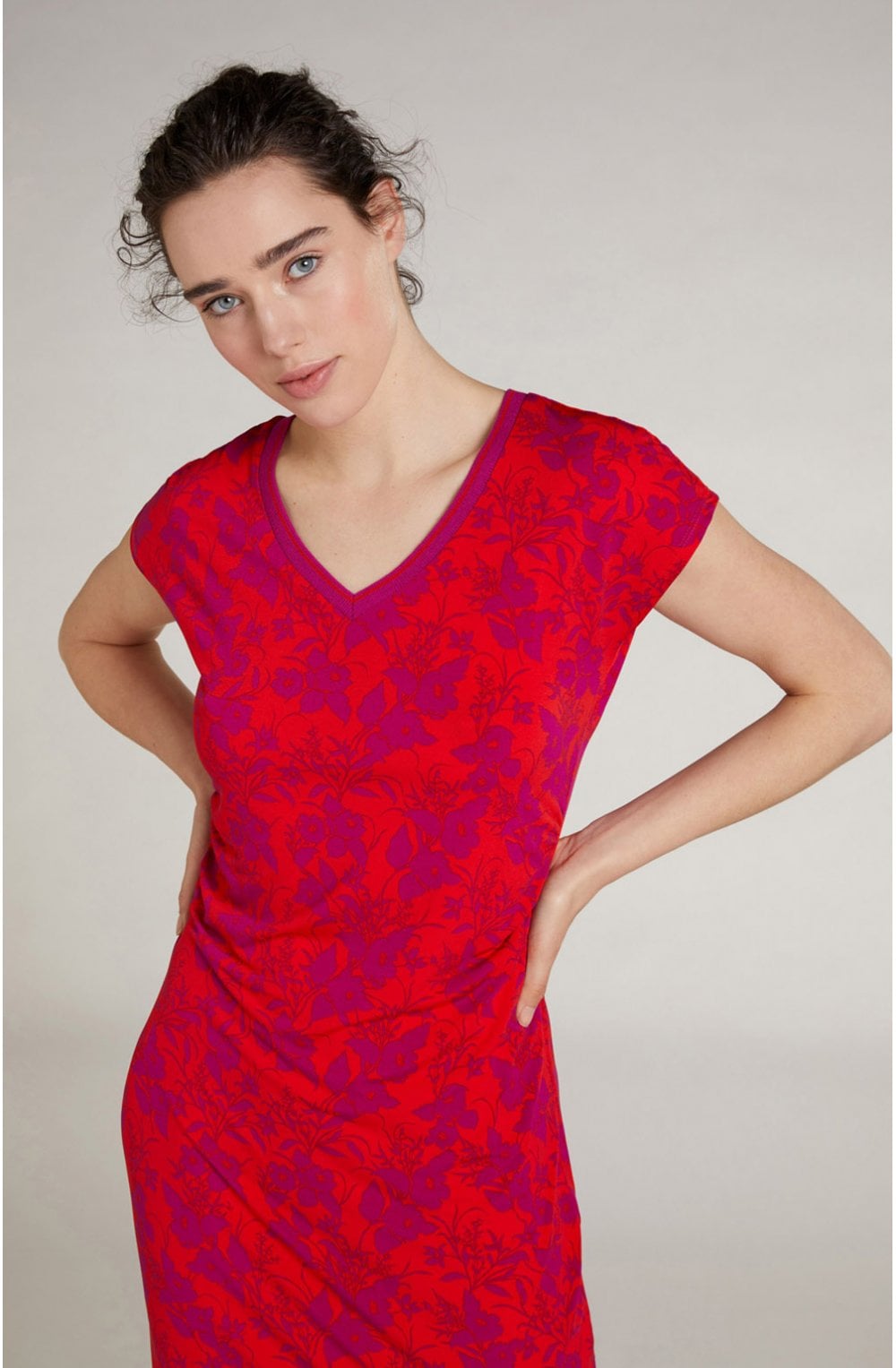 Floral Print Jersey Dress