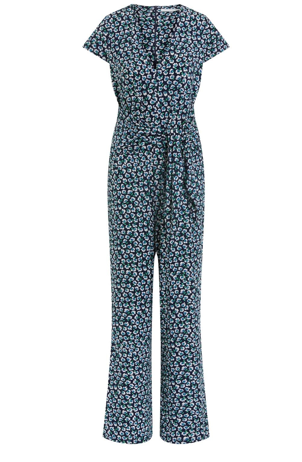 Floral Print Jersey Jumpsuit