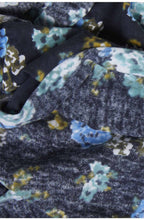 Floral Print Knit Scarf