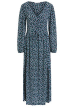 Floral Print Ruched Jersey Dress