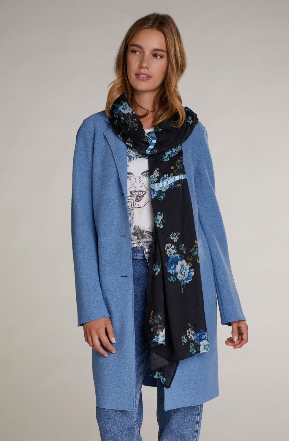 Floral Print Scarf