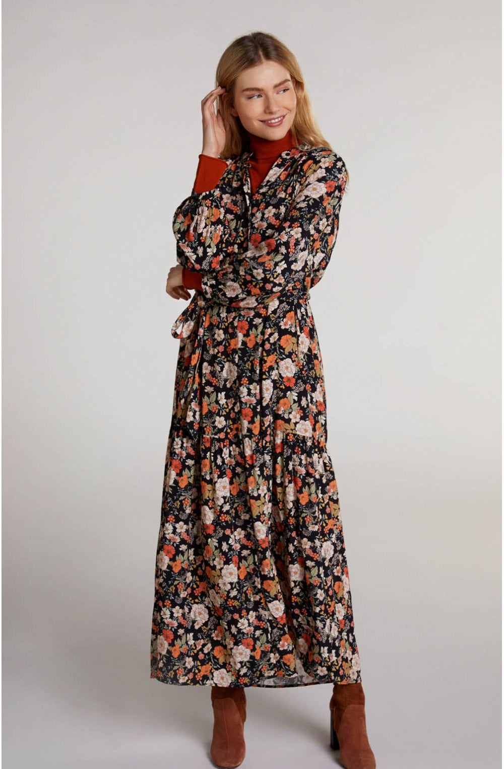 Floral Print Shirt Dress
