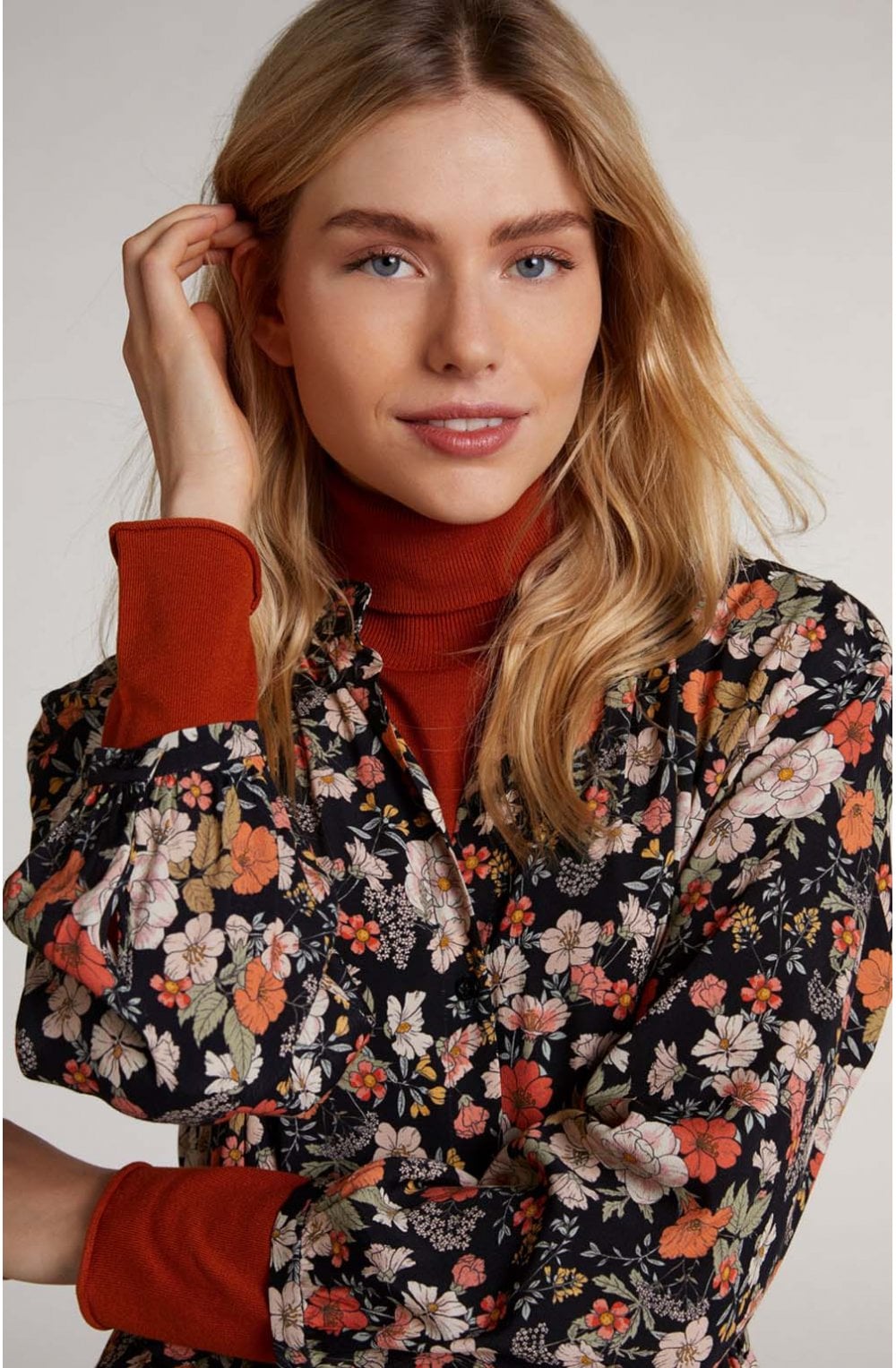 Floral Print Shirt Dress