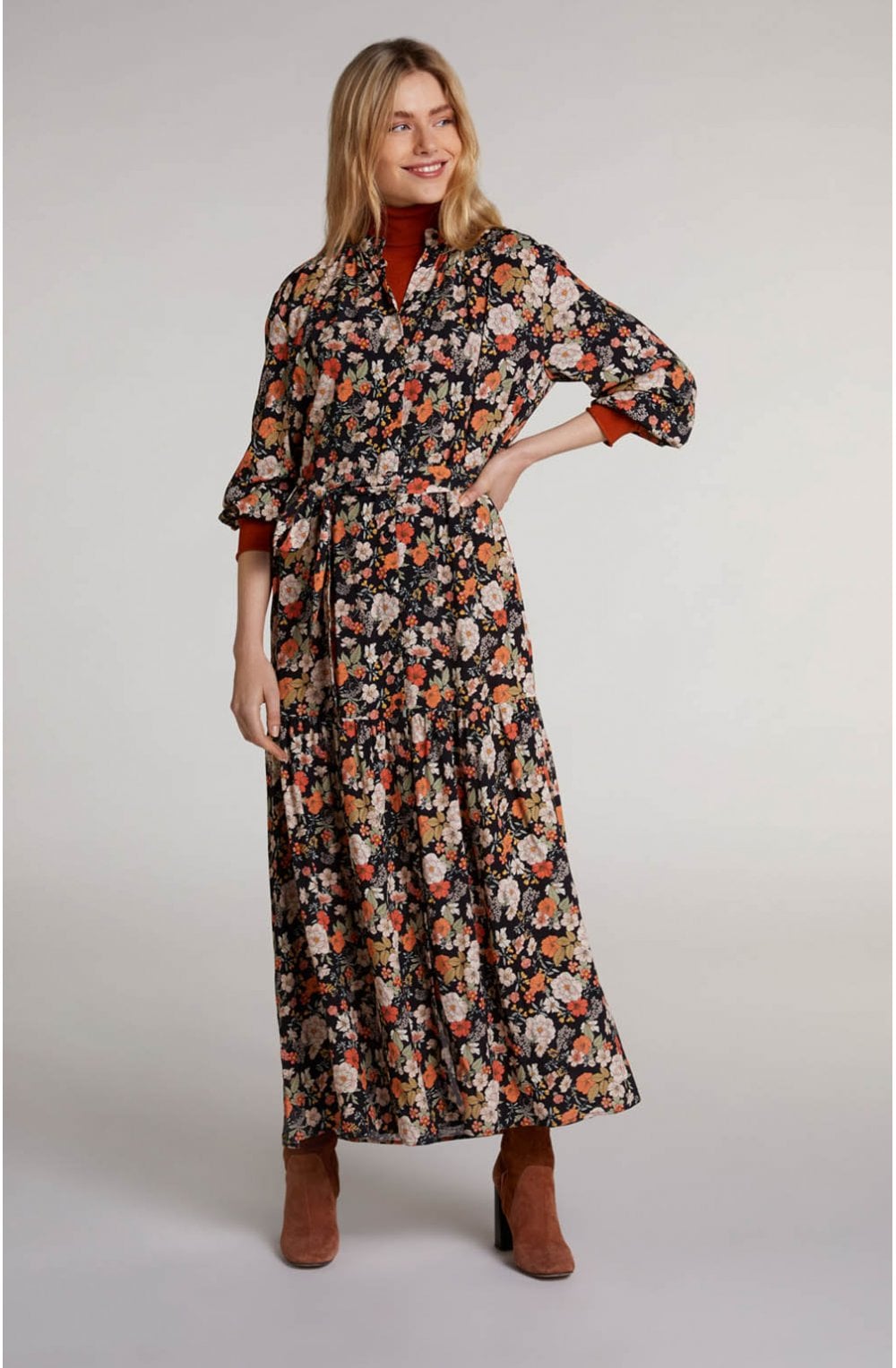 Floral Print Shirt Dress