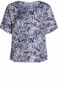 Floral Print Silky Blouse