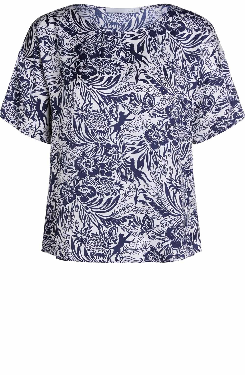 Floral Print Silky Blouse