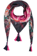 Floral Print Square Scarf