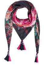 Floral Print Square Scarf