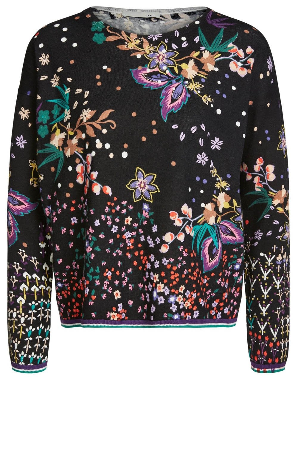 Floral Print Sweater