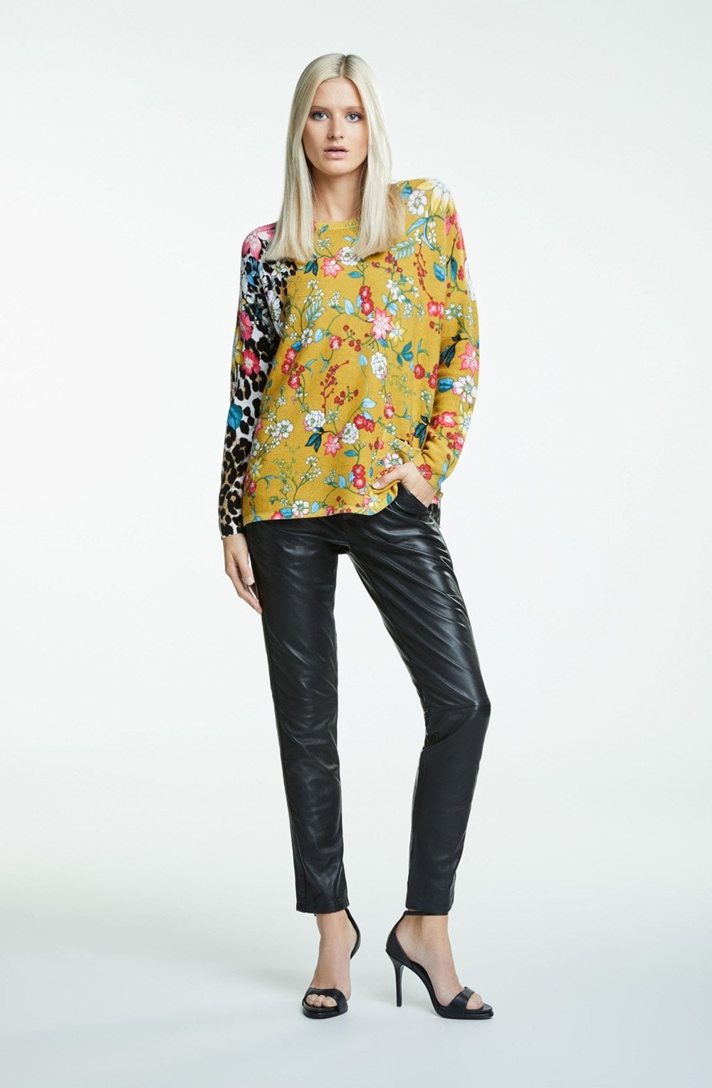 Floral Print Sweater