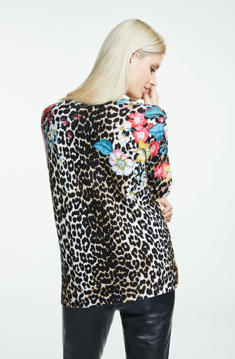 Floral Print Sweater