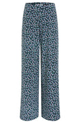 Floral Print Wide Leg Jersey Trousers