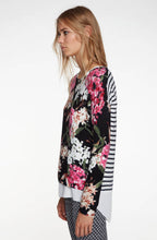 Floral & Stripe Sweater
