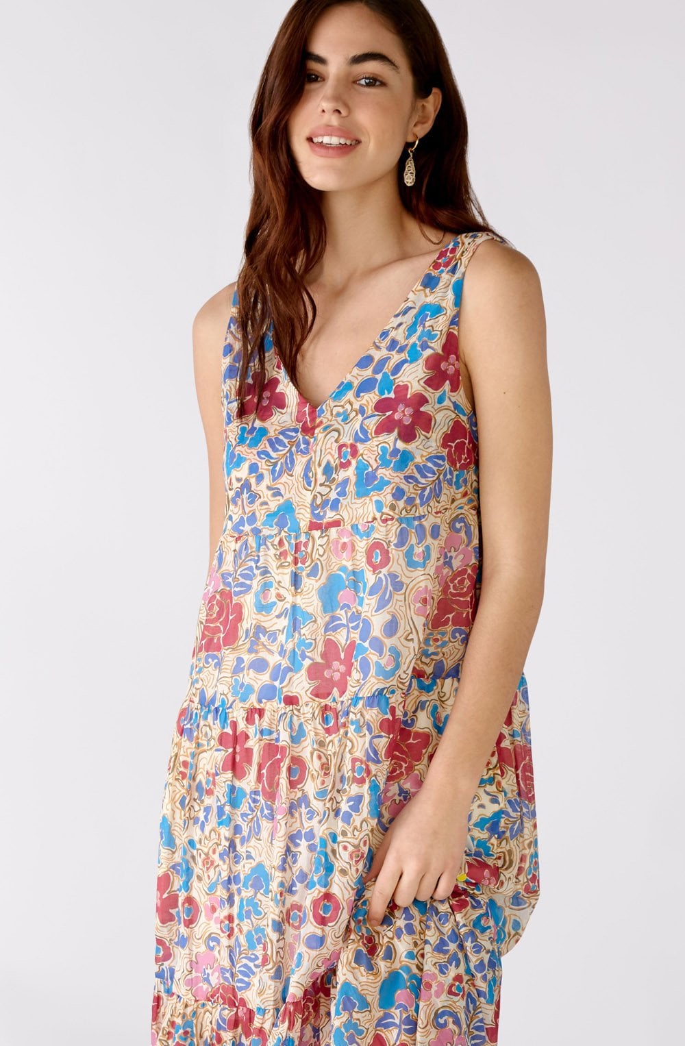 Floral Tiered Maxi Dress