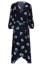 Flower Print Wrap Dress