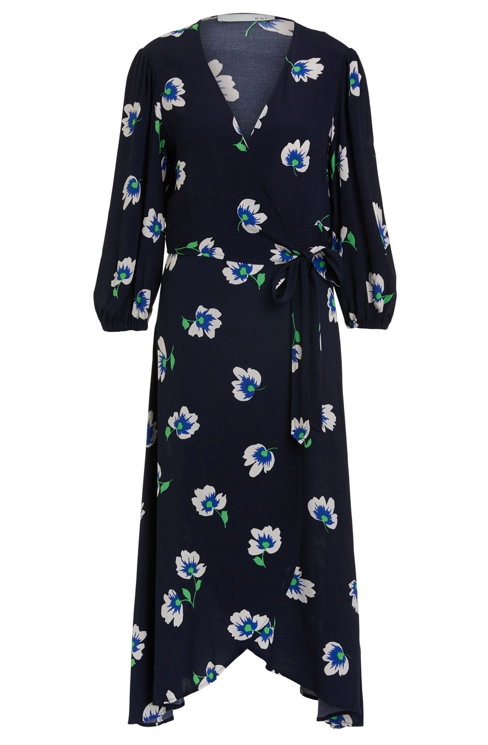 Flower Print Wrap Dress