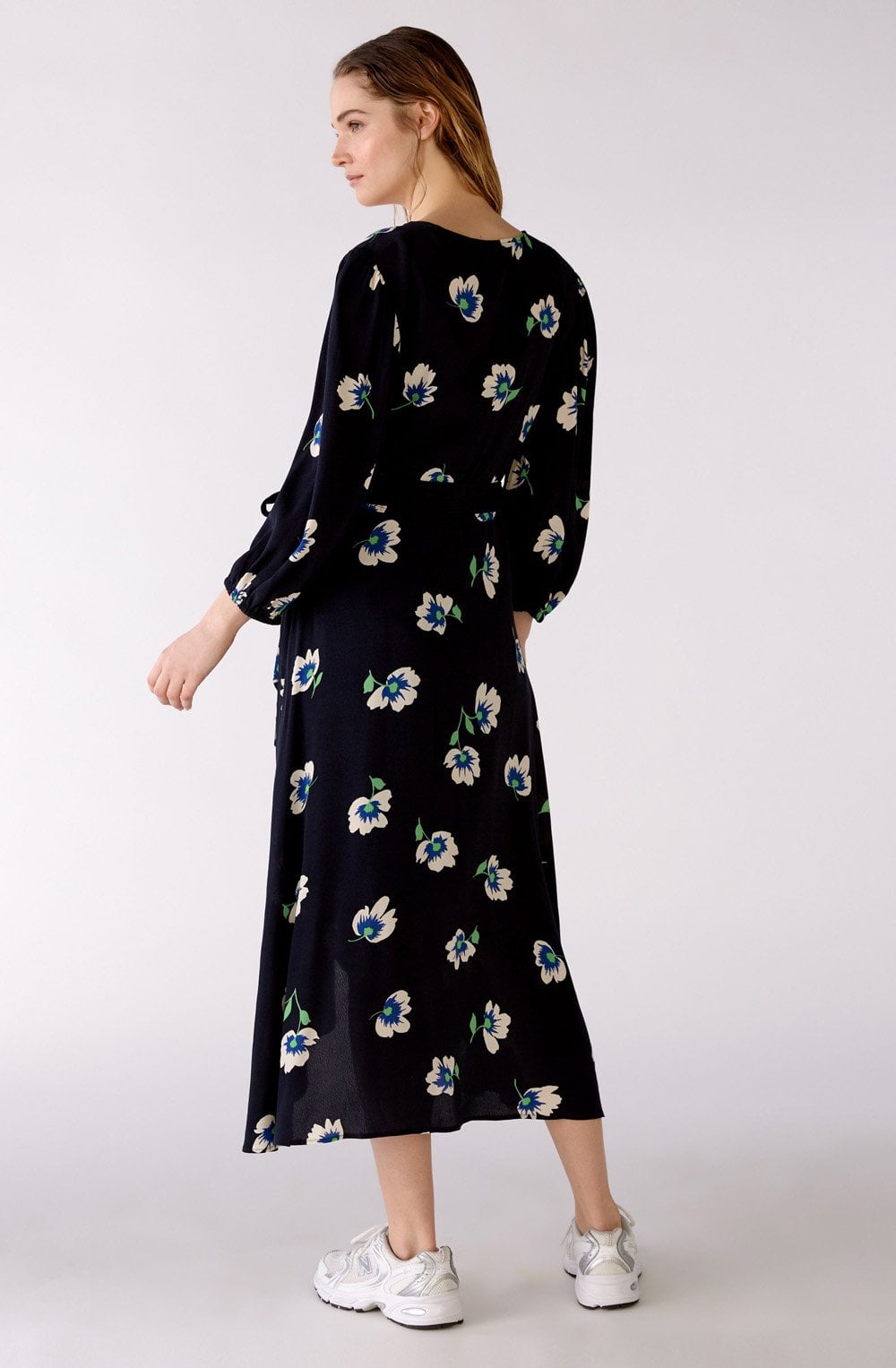 Flower Print Wrap Dress