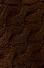 Fondue Fudge Cable Knit Boxy Jumper