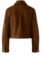 Fondue Fudge Suede Effect Collared Jacket