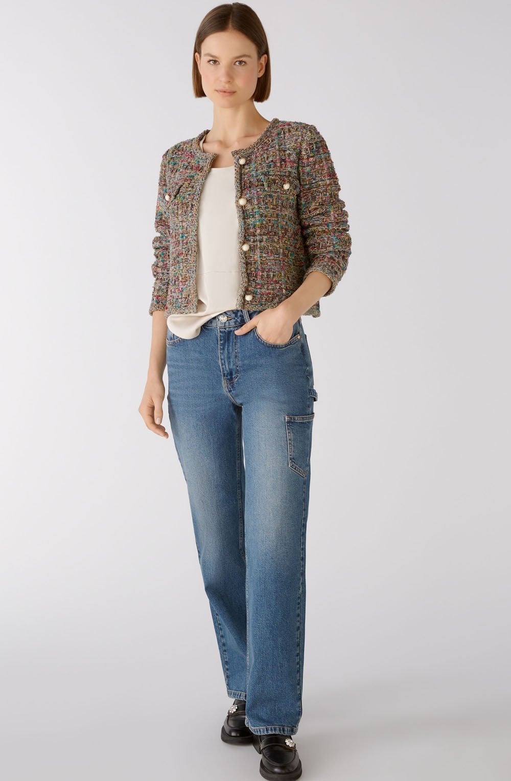 French Style Knitted Box Cardigan