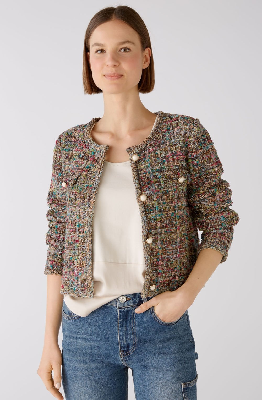 French Style Knitted Box Cardigan