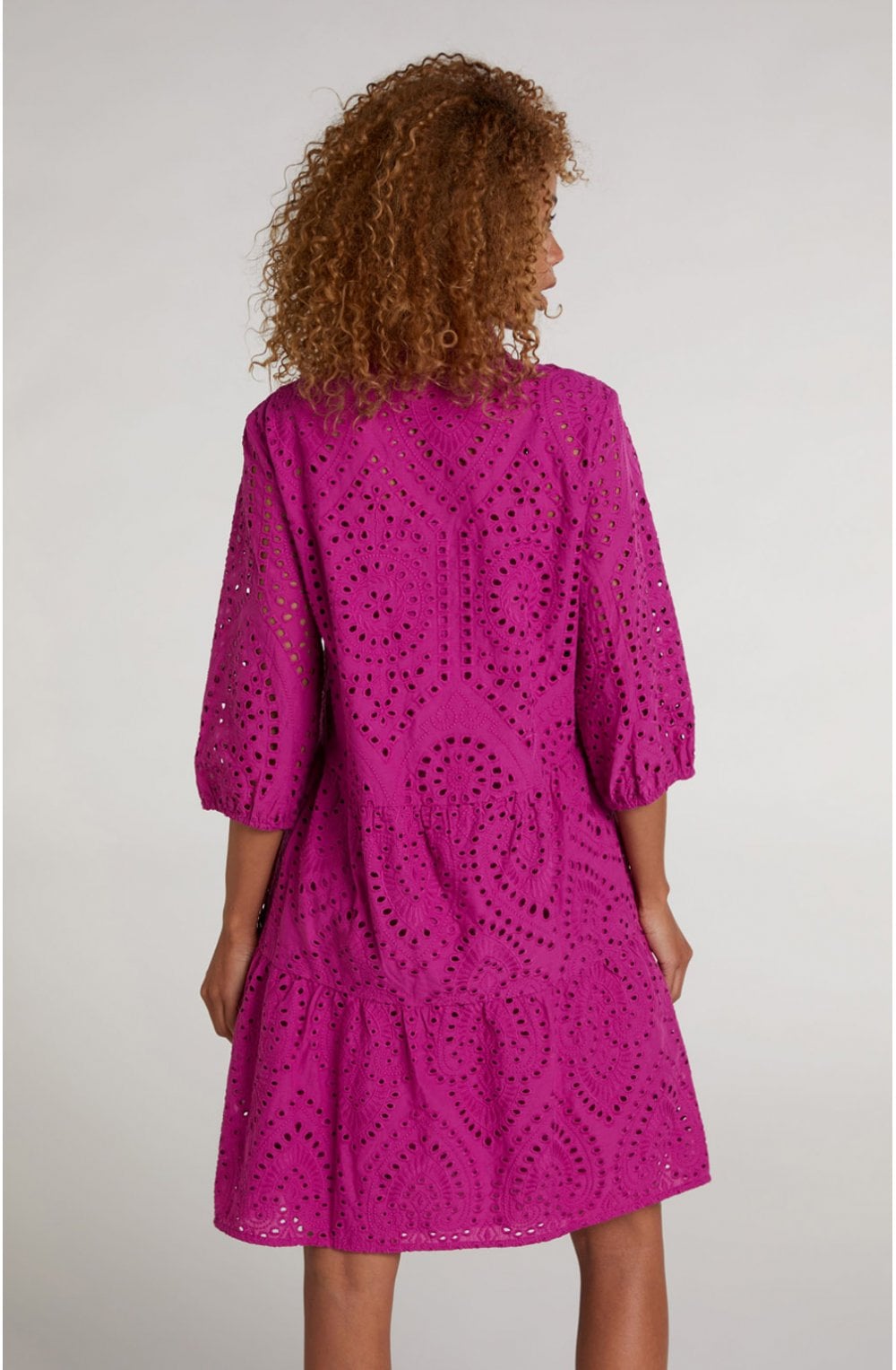 Fuchsia Anglaise Dress