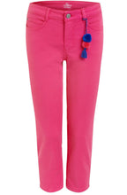 Fuchsia Pink Copped Jeans