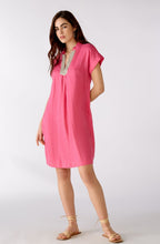 Fuchsia Pink Linen Dress