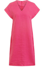Fuchsia Pink Linen Dress
