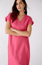 Fuchsia Pink Linen Dress