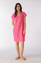Fuchsia Pink Linen Dress