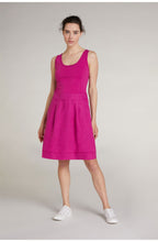 Fuchsia Sleeveless Linen Dress