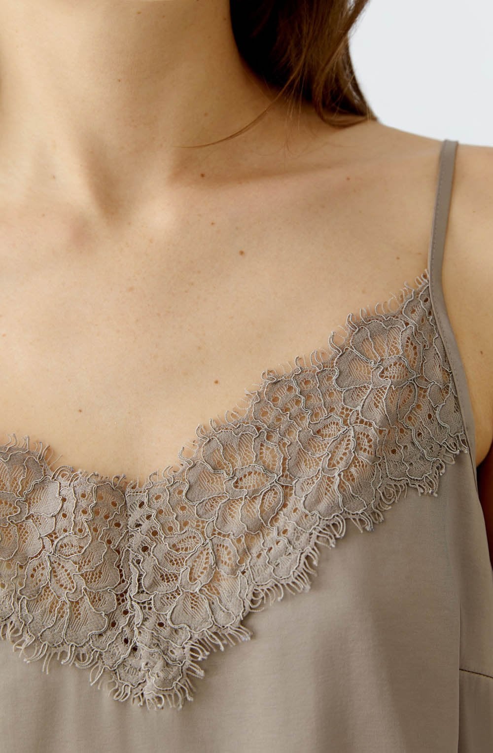 Fungi Lace and Satin Camisole