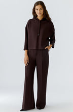 Ganache Boxy Cropped Hooded Sweatshirt