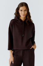 Ganache Boxy Cropped Hooded Sweatshirt