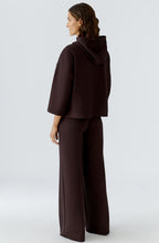 Ganache Boxy Cropped Hooded Sweatshirt
