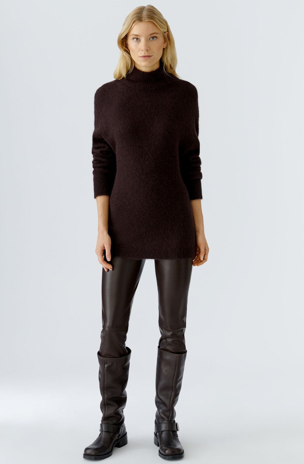 Ganache Brown Longline Jumper